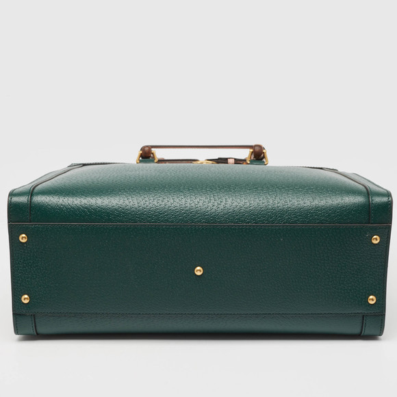 GUCCI Green Leather Bamboo Diana Tote - Picture 6 of 8